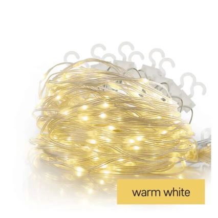 LED Božićne spoljašnje lampice 54xLED/8 funkcije 6,7x0,7m IP44 topla bela