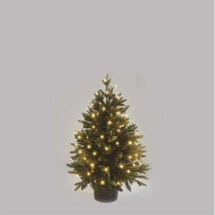 LED Božićne spoljašnje lampice 80xLED/3xAA 6,1m IP44 topla bela