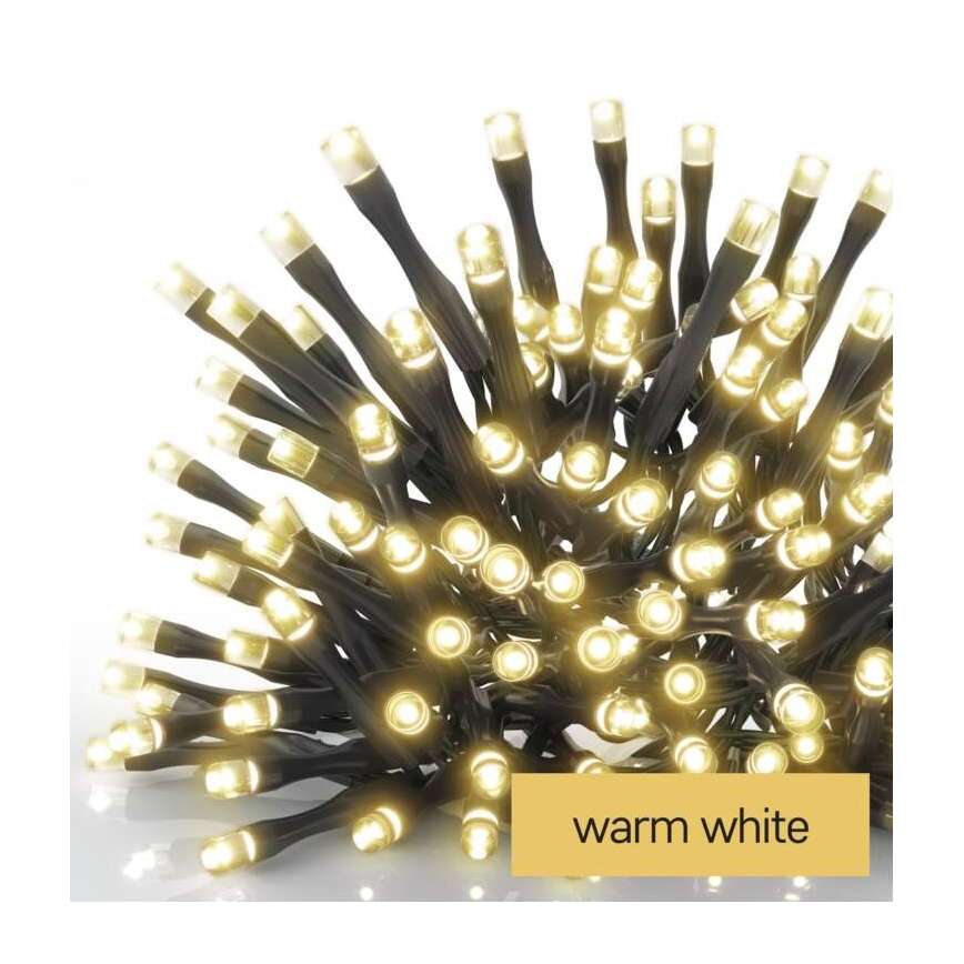 LED Božićne spoljašnje lampice 80xLED/3xAA 6,1m IP44 topla bela