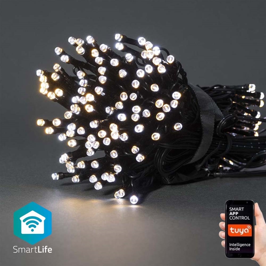 LED božićni lanac 100xLED/8 funkcija 15m IP65 Wi-Fi Tuya
