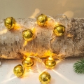 LED božićni lanac 10xLED/2xAA/topla bela 1,8m zvončići