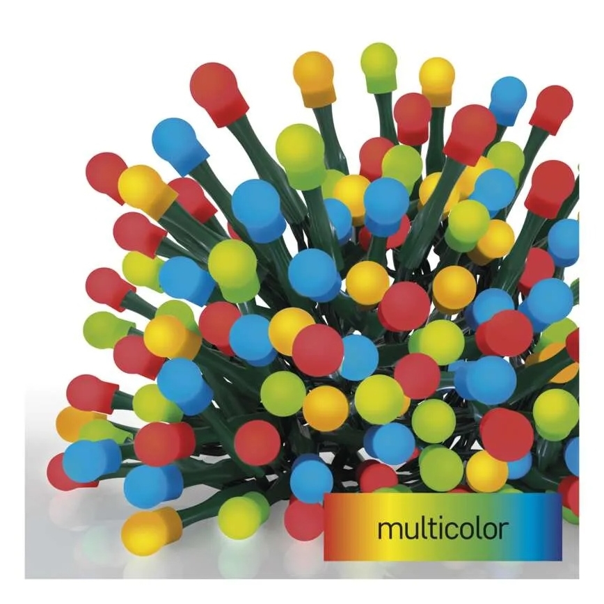 LED božićni lanac 200xLED/8 funkcija 25 m IP44 višebojno