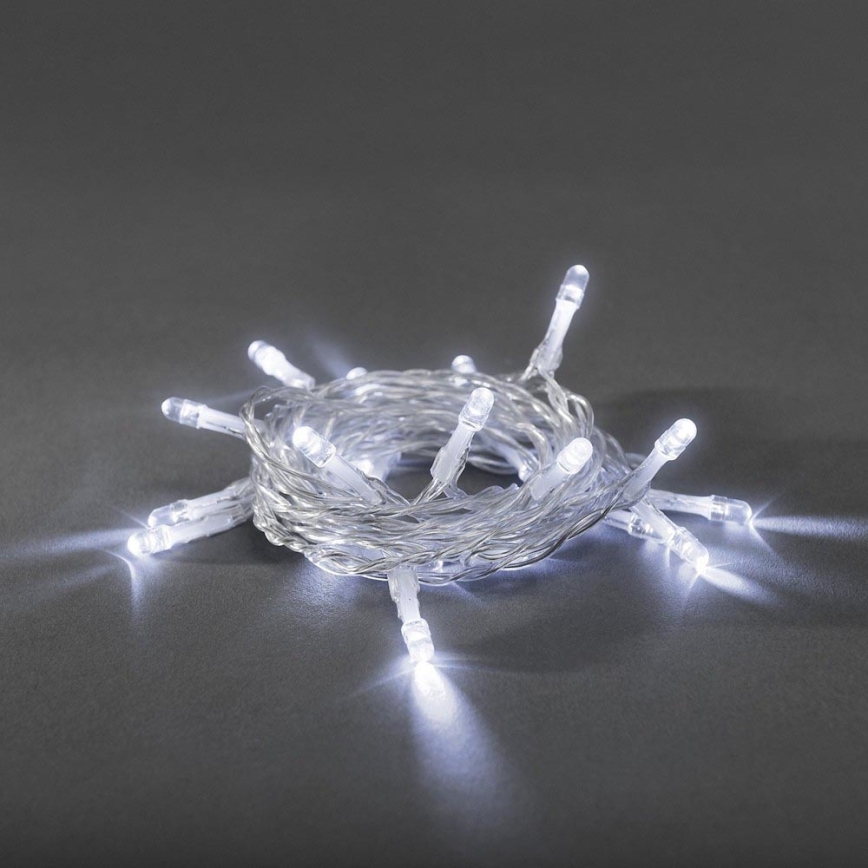 LED božićni lanac 20xLED/2xAA 3,35m hladna bela