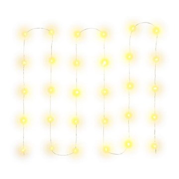 LED božićni lanac 30xLED/3xAA 3,3m toplo belo