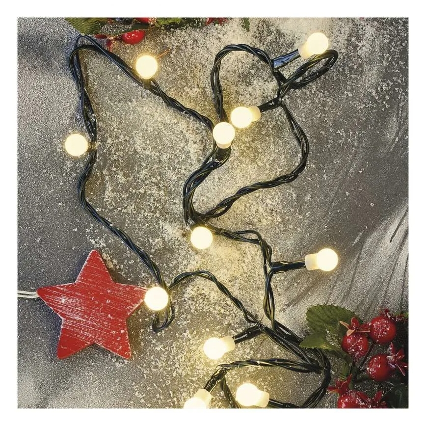 LED božićni lanac 80xLED/230V/8 funkcija 13m IP44 topla bela