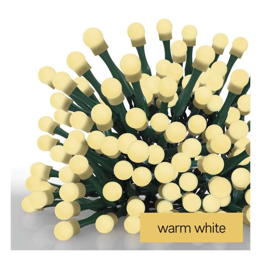 LED božićni lanac 80xLED/230V/8 funkcija 13m IP44 topla bela