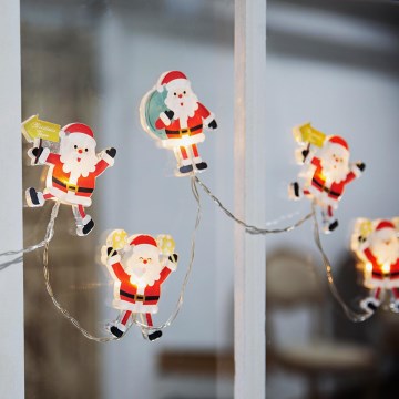 LED božićni lanac sa usisnim čašicama 6xLED/2xAA 1,2m topla bela Santa