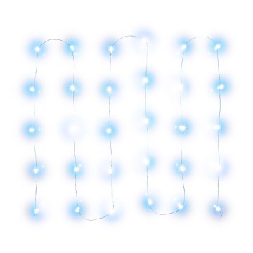 LED božićni niz 30xLED/3xAA 3,3m hladno belo svetlo