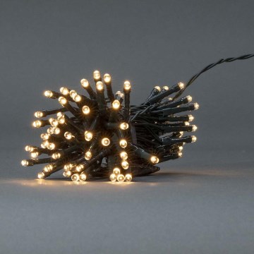 LED božićni spoljni lanac 48xLED/7 funkcija/3xAA 4,1m IP44 topla bela