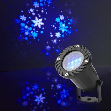 LED božićni spoljni projektor snežnih pahulja 5W/230V IP44