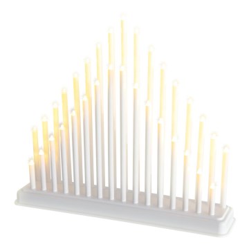 LED božićni svećnjak 33xLED/1W/230V topla bela
