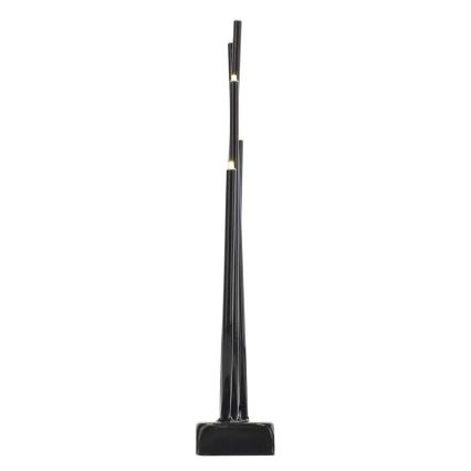 LED božićni svećnjak 6xLED/2xAA crni