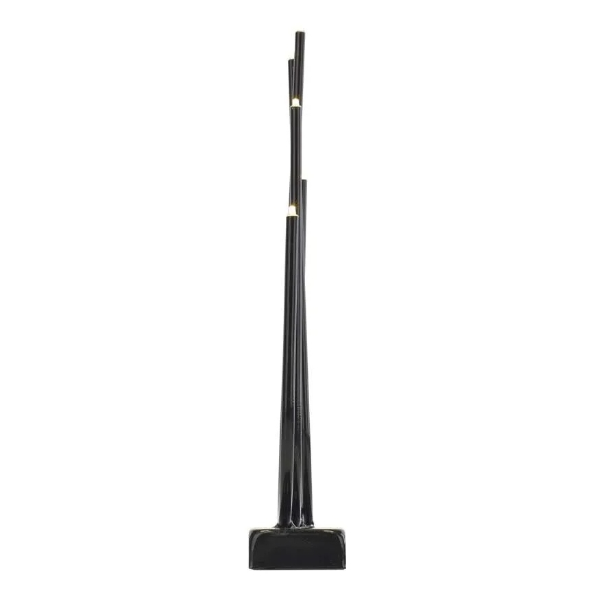 LED božićni svećnjak 6xLED/2xAA crni