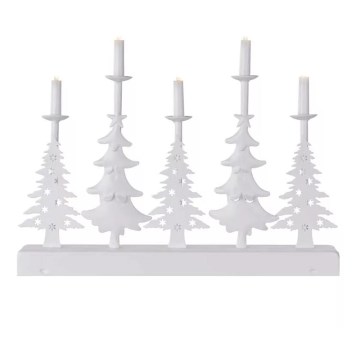 LED Božićni svećnjak LED/2xAA bela