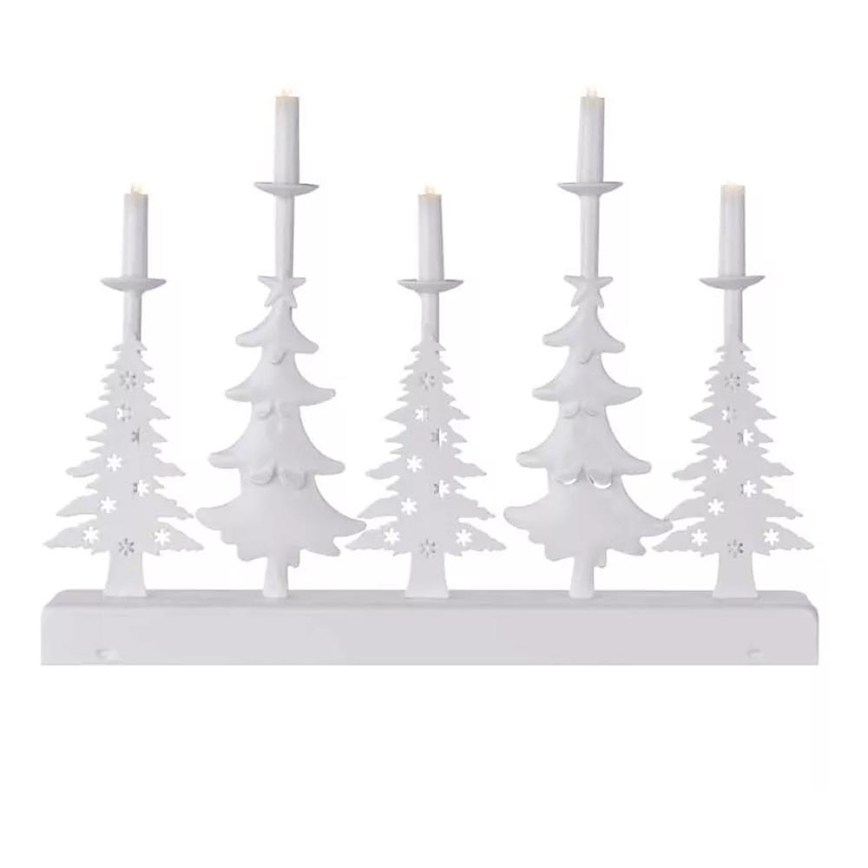 LED Božićni svećnjak LED/2xAA bela