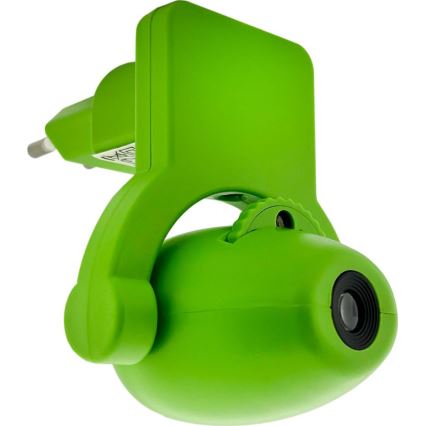 LED dečija noćna lampa sa projektorom LED/0,5W/230V zelena