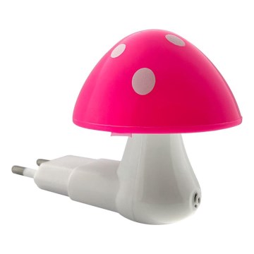 LED dečija noćna lampa sa senzorom za dan/noć LED/0,5W/230V muva