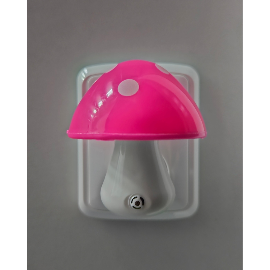 LED dečija noćna lampa sa senzorom za dan/noć LED/0,5W/230V muva