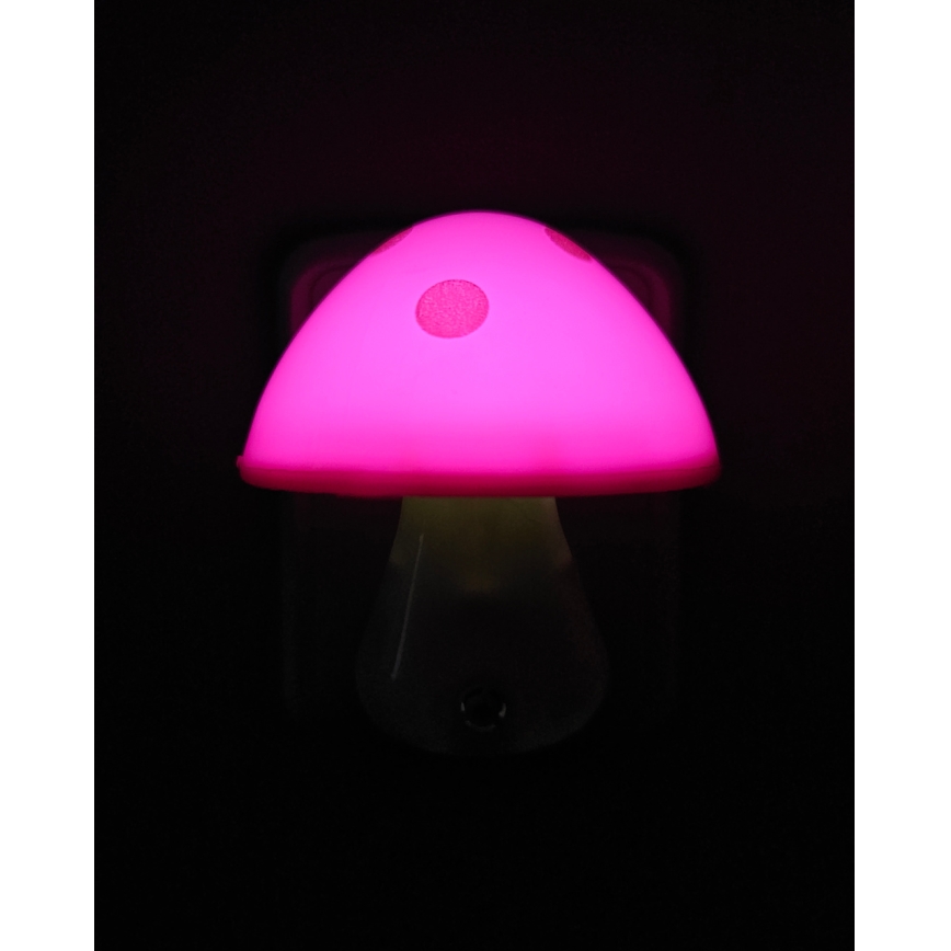 LED dečija noćna lampa sa senzorom za dan/noć LED/0,5W/230V muva