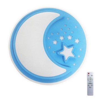 LED Dečija prigušiva plafonjera NOTTE LED/40W/230V + Daljinski upravljač