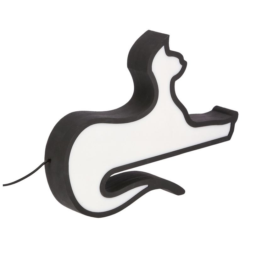 LED dečija stona lampa CAT LED/13W/230V crna