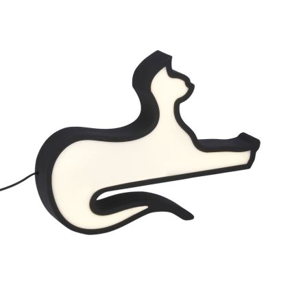 LED dečija stona lampa CAT LED/13W/230V crna