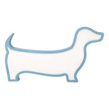 LED Dečija stona lampa DOG LED/12W/230V plava