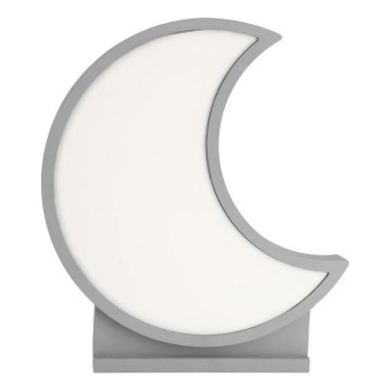LED dečija stona lampa MOON LED/12W/230V siva