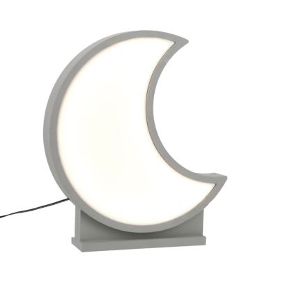 LED dečija stona lampa MOON LED/12W/230V siva
