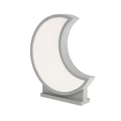 LED dečija stona lampa MOON LED/12W/230V siva