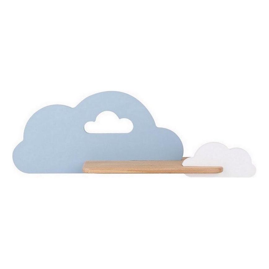 LED Dečija zidna lampa sa policom CLOUD LED/5W/230V plava/bela