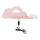 LED Dečija zidna lampa sa policom CLOUD LED/5W/230V roze/bela