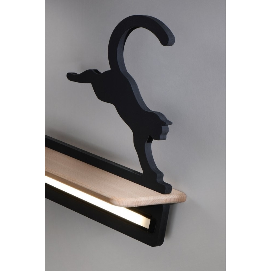 LED Dečija zidna lampa sa policom JUMPING CAT LED/5W/230V, 