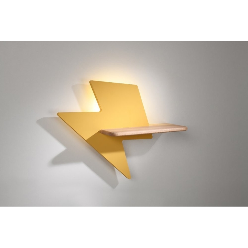 LED Dečija zidna lampa sa policom LIGHTNING LED/4W/230V, 