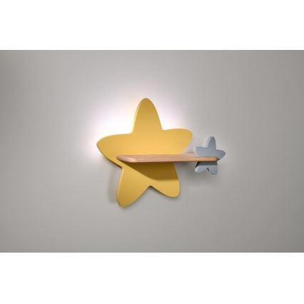 LED Dečija zidna lampa sa policom STAR LED/5W/230V, 