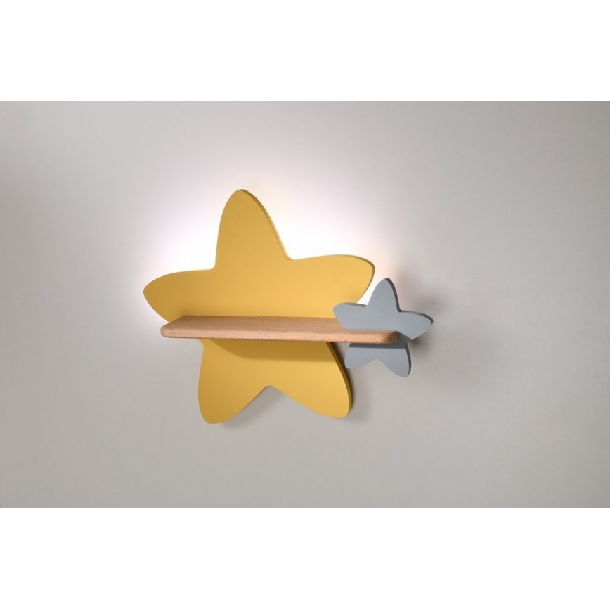 LED Dečija zidna lampa sa policom STAR LED/5W/230V, 
