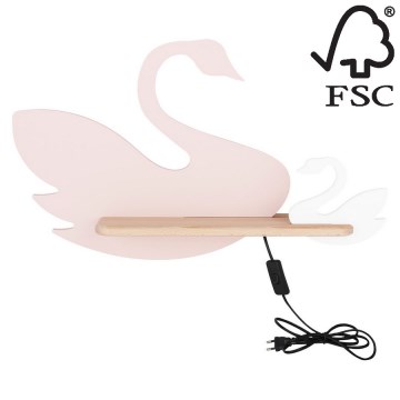 LED Dečija zidna lampa sa policom SWAN LED/5W/230V, 