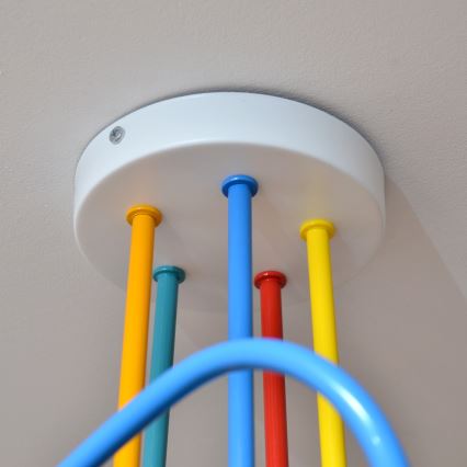 LED Dečiji nadgradni luster OXFORD 5xE27/15W/230V