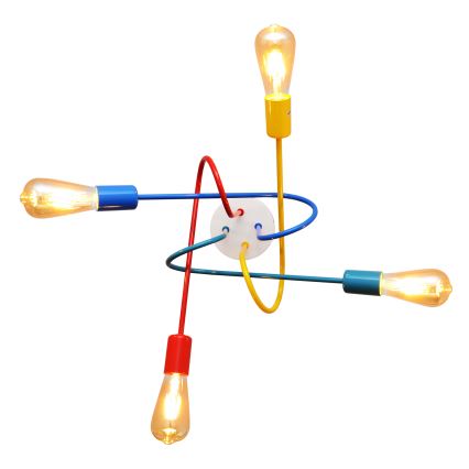 LED Dečiji plafonski luster OXFORD 4xE27/10W/230V