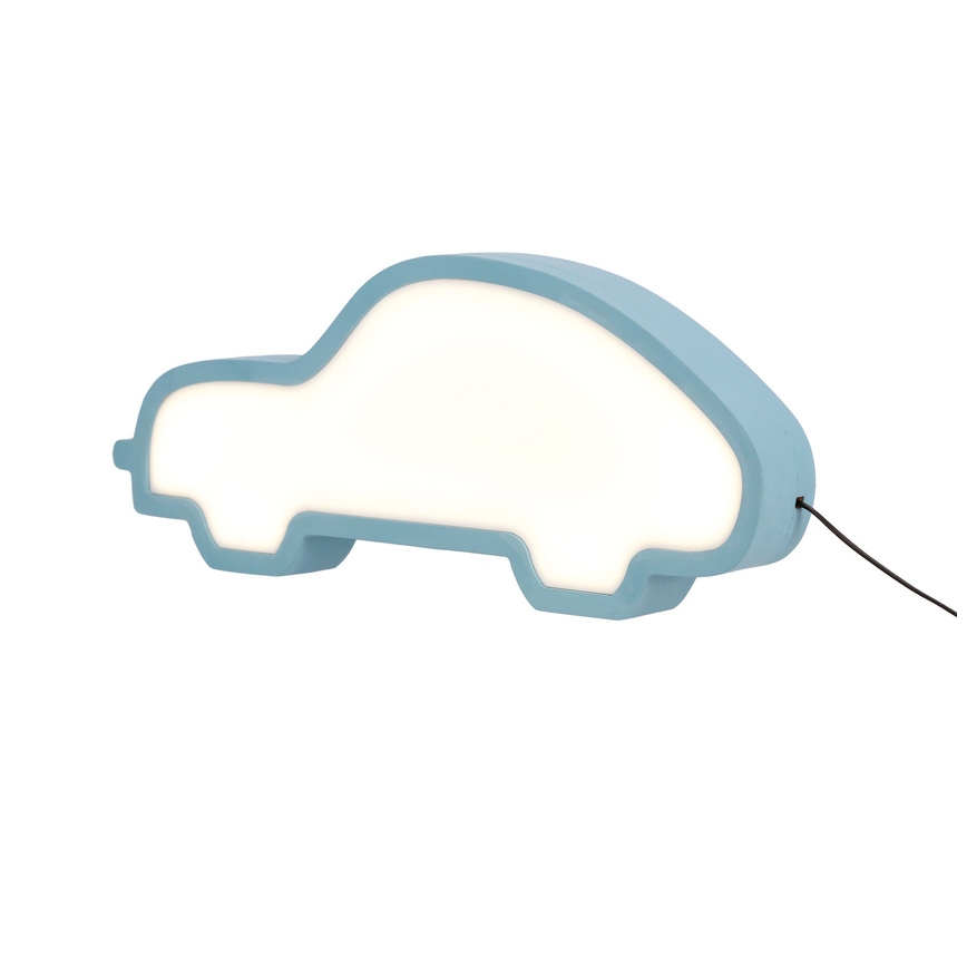 LED Dečja stona lampa CAR LED/11W/230V plava