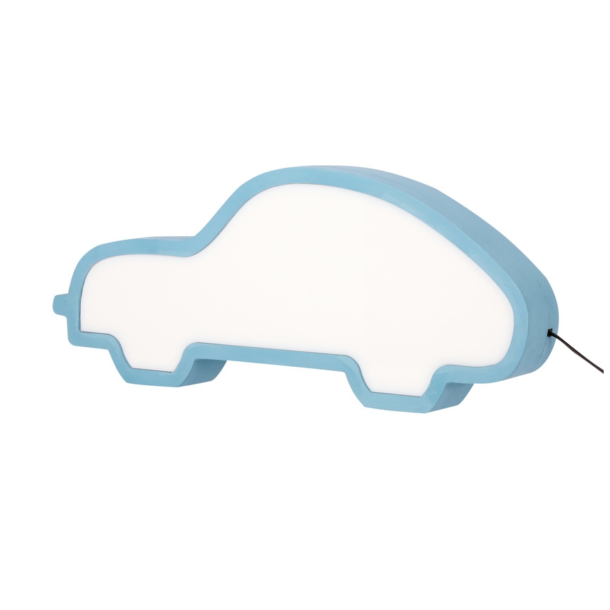 LED Dečja stona lampa CAR LED/11W/230V plava