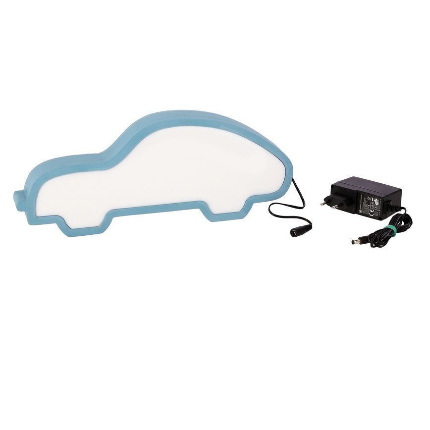 LED Dečja stona lampa CAR LED/11W/230V plava