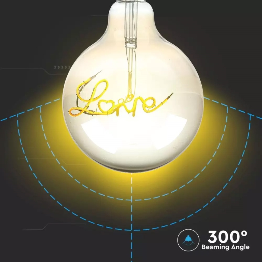 LED Dekorativna sijalica FILAMENT G125 E27/5W/230V 2200K