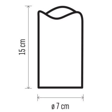 LED dekorativni projektor LED/3xAAA zvezde topla bela