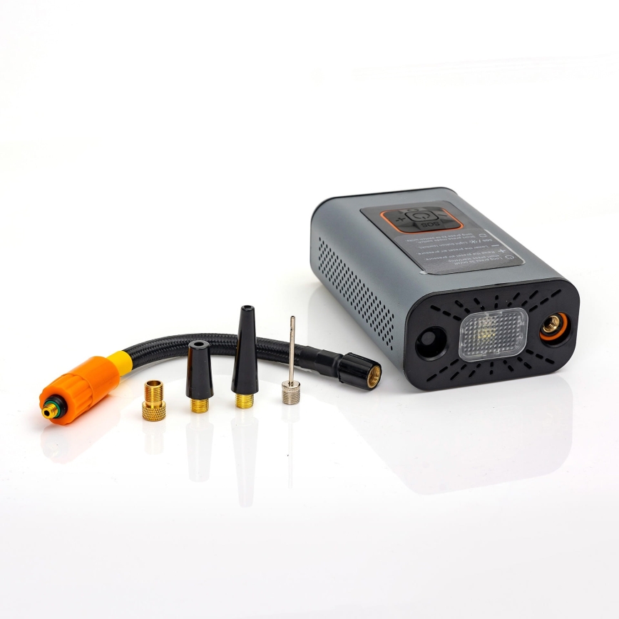 LED Digitalni džepni kompresor 3u1 4000 mAh 5W crno