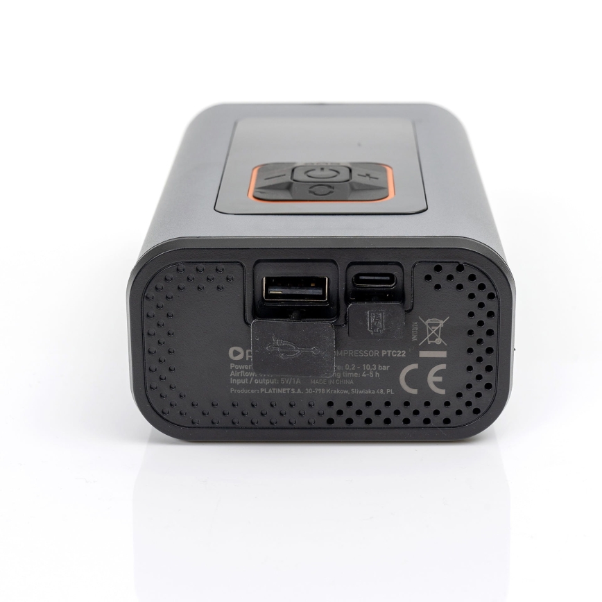 LED Digitalni džepni kompresor 3u1 4000 mAh 5W crno