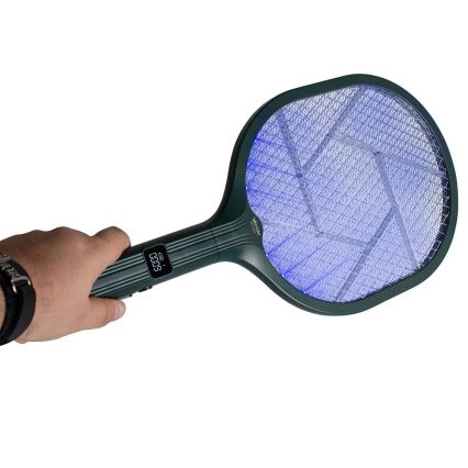LED Električna zamka za insekte 2u1 sa LCD ekranom 1200 mAh/5V zelena