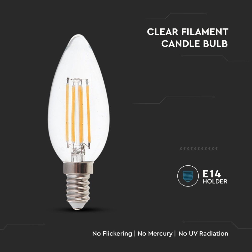 LED filament sijalica E14/4W/230V 3000K