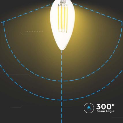 LED filament sijalica E14, 5,5 W, 230 V, 4000 K