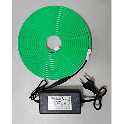 LED fleksibilna traka NEON 10 W/230 V, 5 m, IP65, zelena